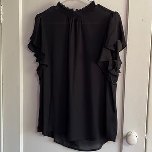 High neck Apt 9 sweetheart sleeve blouse. Size L